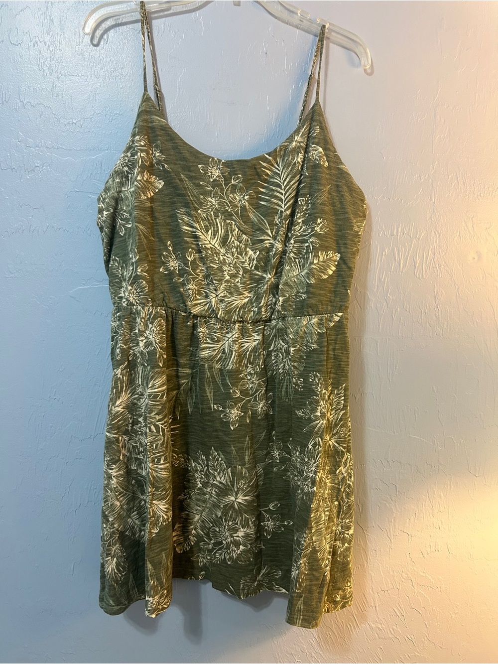 Tropical Print Casual Sundress, size Large